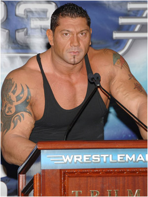 Dave Batista Dragon Arm Tattoos